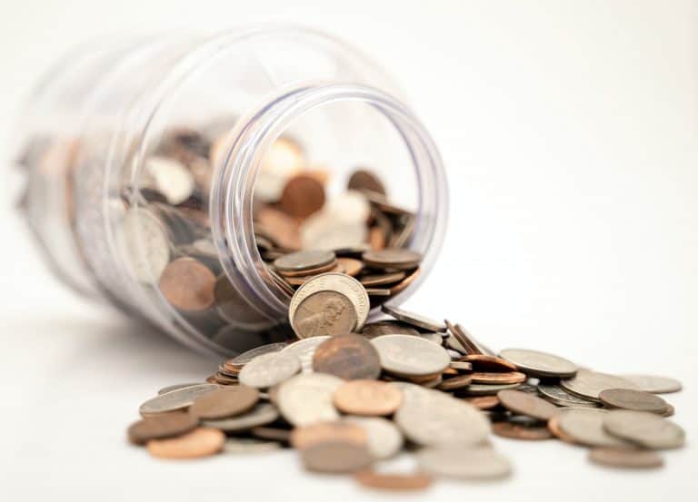 Jar of coins Image