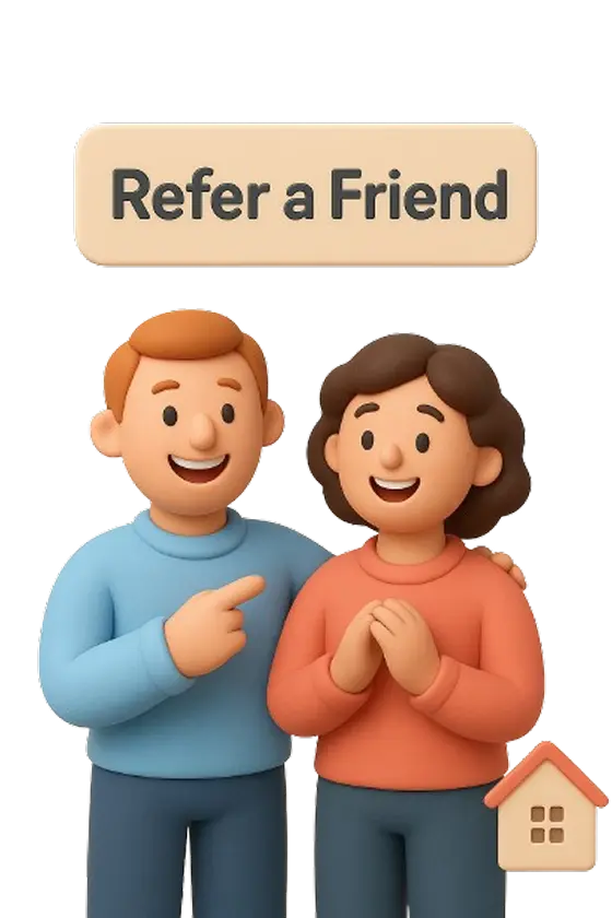 People illustration for refer a friend
